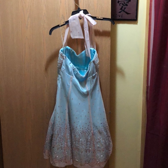 B Darlin Y2K Prom Wedding Homecoming Sparkly Dress 5 - Picture 3 of 4